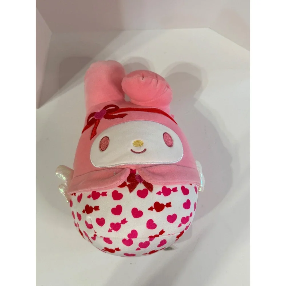 Squishmallows Sanrio My Melody Valentine Heart Wings Pink Plush 8 Inch Kellytoy